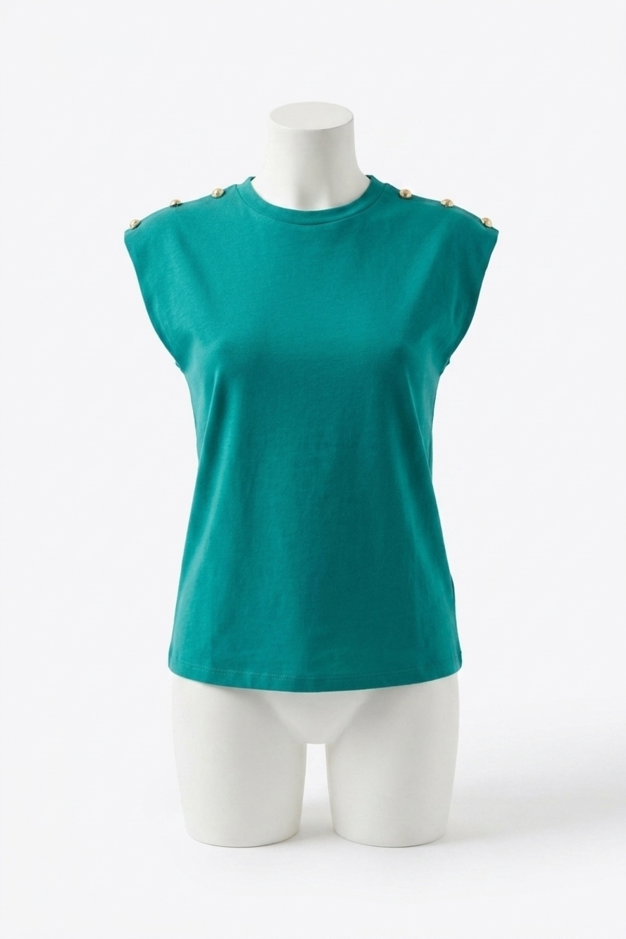 NEW MOLLY BRACKEN knitted top in green